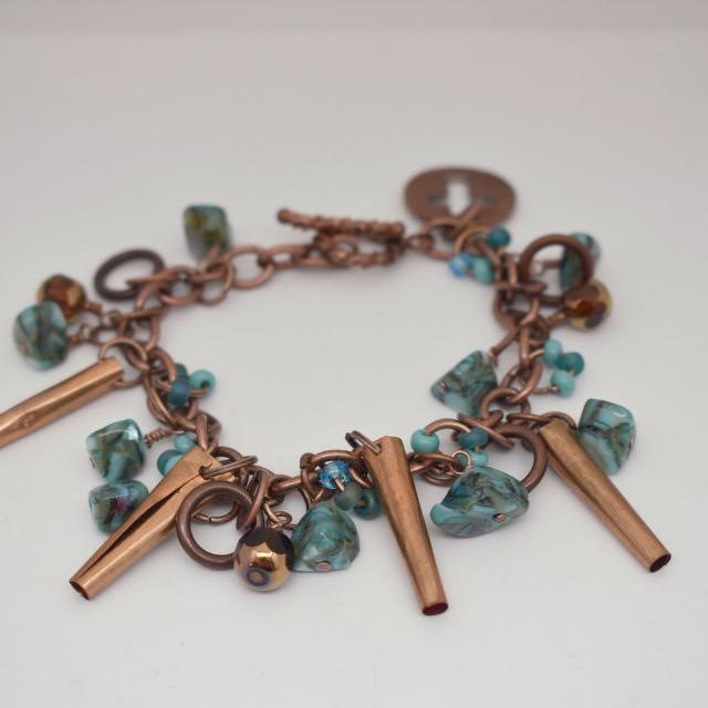 copper penny cross chunky charm bracelet.jpg